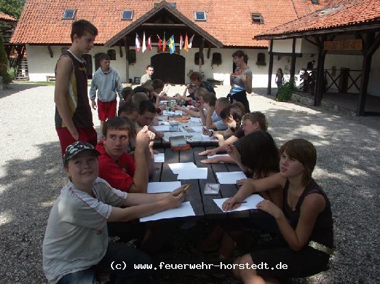 Kunst-Workshop im Camp