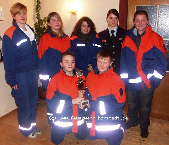 Christine, Catharina, Jana, Steffi, Maxi sowie die Diensteifrigsten Daniel und Nils