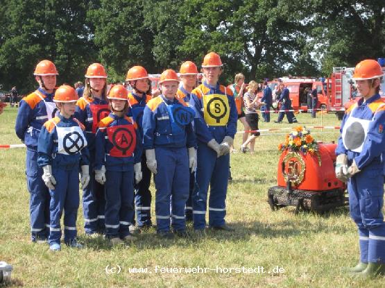 Die Jugendfeuerwehr am Start