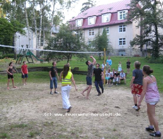 Und am Abend noch etwas Volleyball