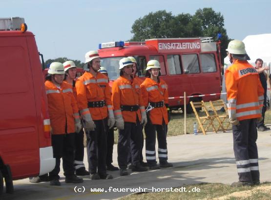 Die Leistungsgruppe zur �bung angetreten