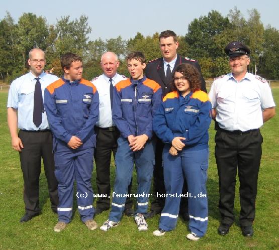 Die Horstedter und das Trainerteam Christian, Thomas, Claas und Paul