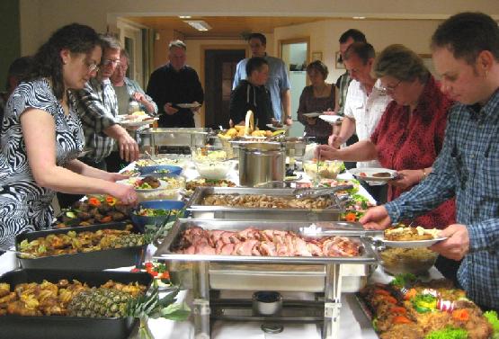 Ein leckeres Buffet sowie Live-Musik geh�rten zum gelungenen Abendprogramm