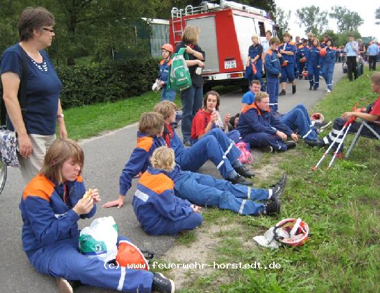 Alle warten auf den Start beim B-Teil