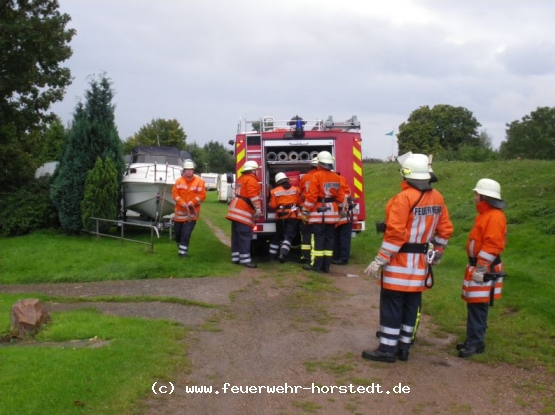 Lunsen baut eine Wasserversorgung von der Weser zum Ortskern auf