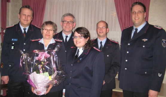KJFW Sven Kakies, die verabschiedete GJFW Ulrike Erdmann, das neue Team und GemBM Martin K�ster