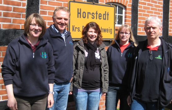 Der Vorstand mit B�rbel Wahle, Reinhard Grams, Susan Zeidler, Anke Fahrenholz, Werner B�hm