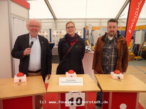 Diethelm, Julia und Thomas holten f�r die Horstedter Feuerwehrfreunde den 3. Platz!