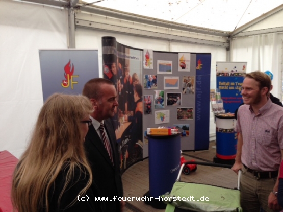 Der Innenminister kam auch zu Besuch